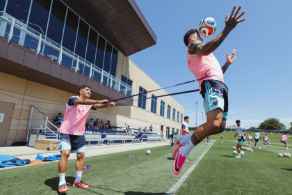 Argentina national team players take part in a training session