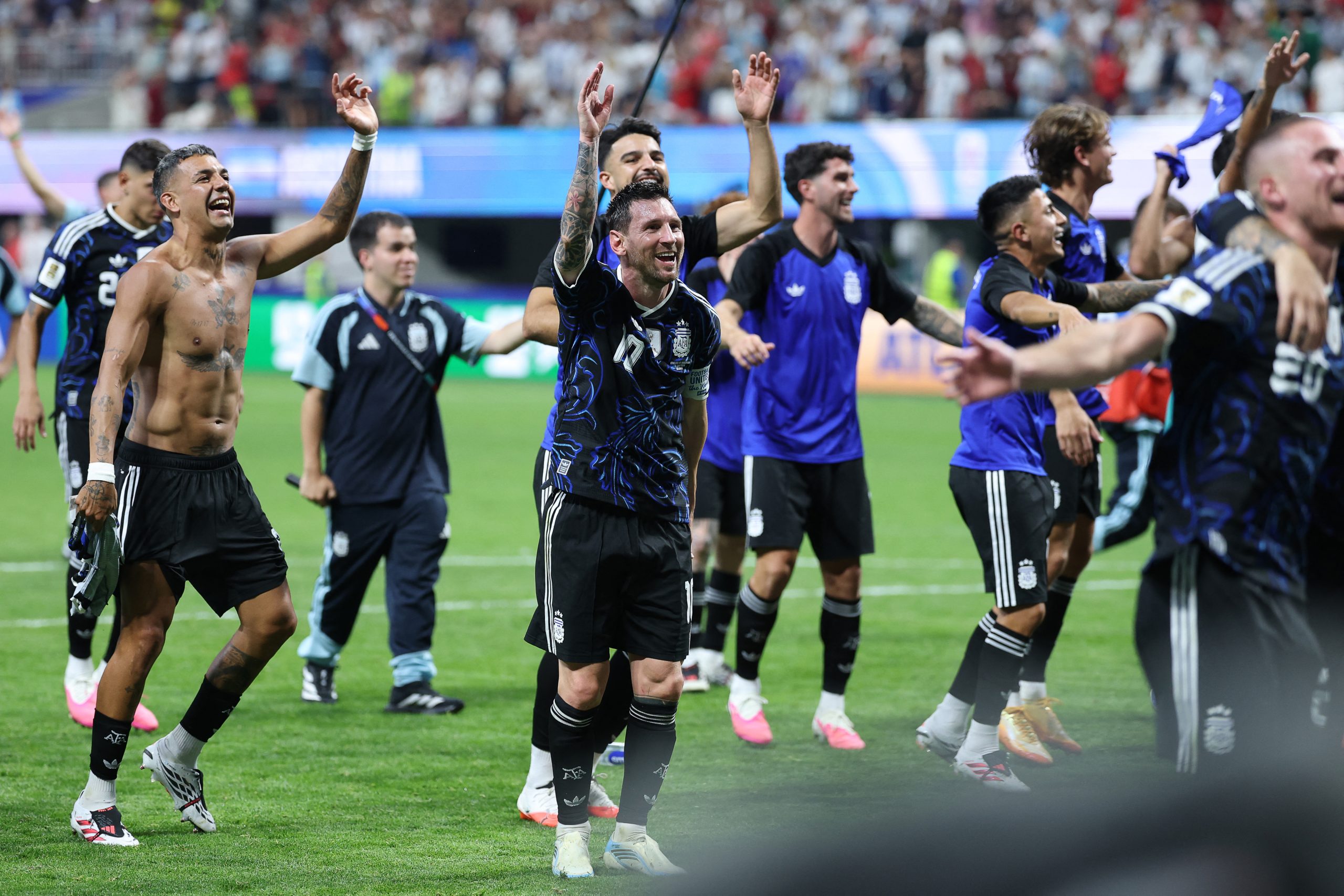 Argentina players celebrate