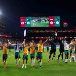 Australia's players celebrate