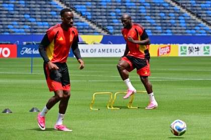 Dodi Lukebakio and Romelu Lukaku