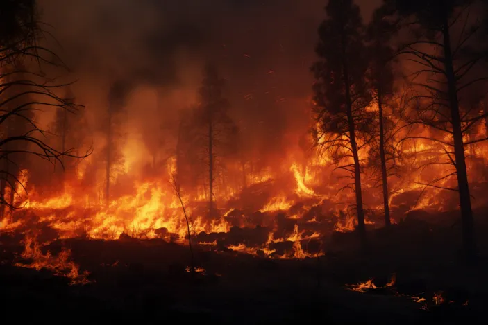 Forest wildfire