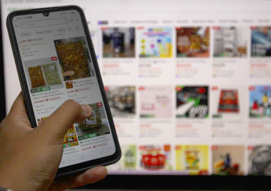 products on an e-commerce