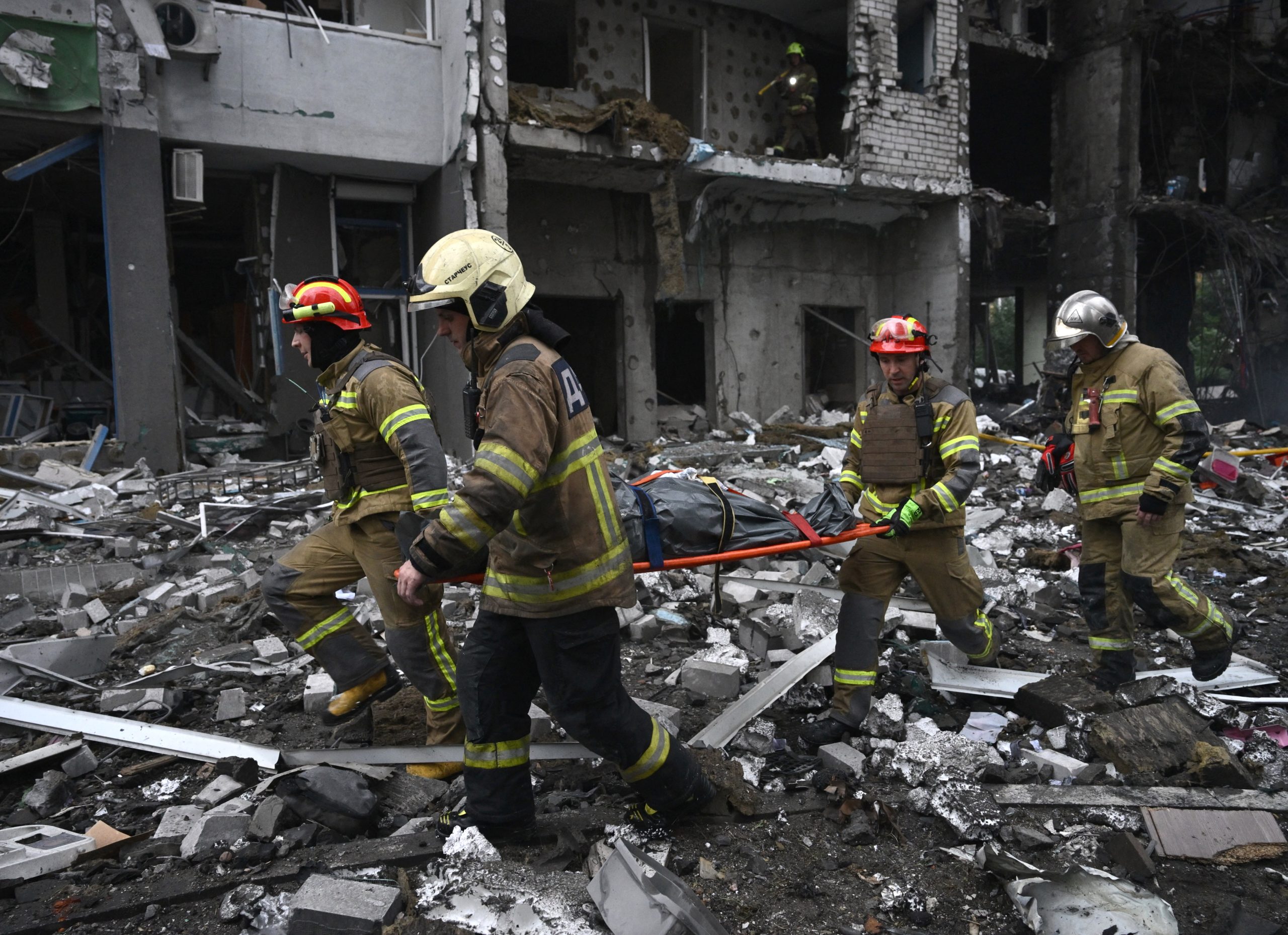 Rescue workers