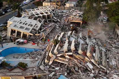 buildings destroyed by the twin earthquakes
